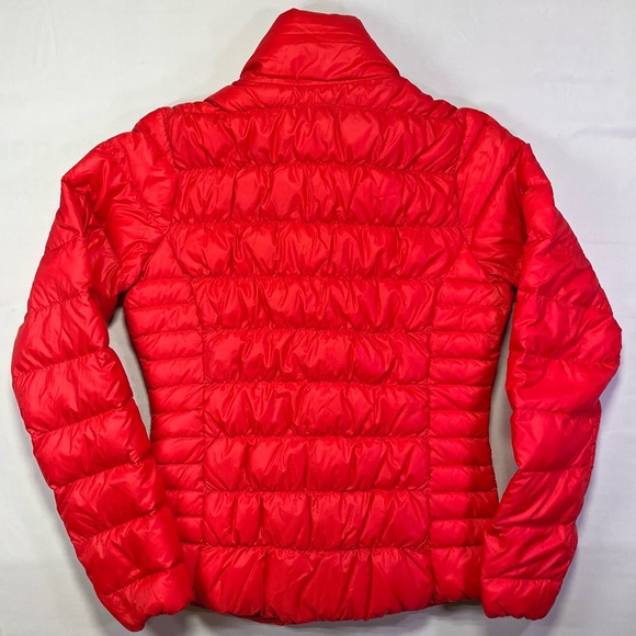 Athleta Red Downalicious Down Quilted Puffer Jacket Coat - S - Like New! - Picture 6 of 6